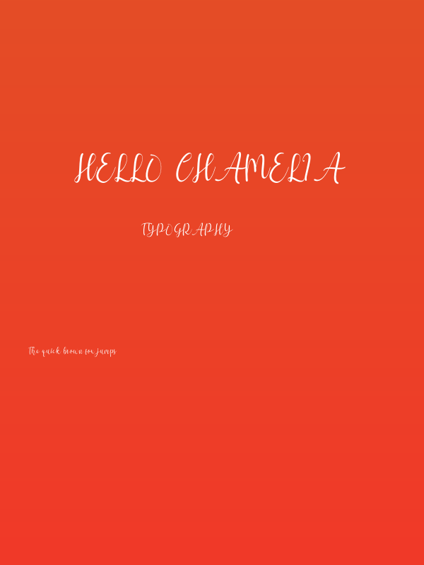 hello chamelia Poster