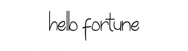 hello fortune  免费字体下载