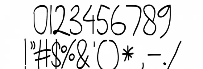 hello fortune Font OTHER CHARS