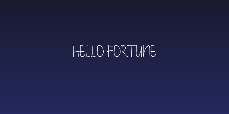 hello fortune Social Header