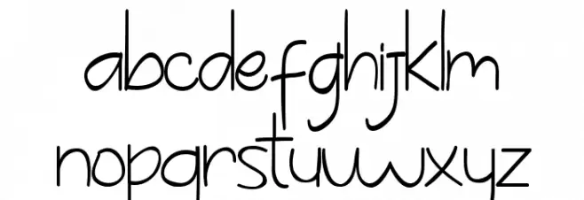 hello fortune Font LOWERCASE