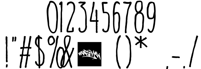 hello goodbye Font OTHER CHARS