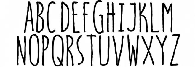 hello goodbye Font Litere mari