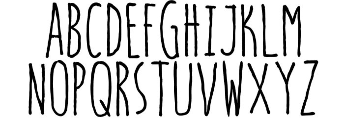 hello goodbye Font LOWERCASE
