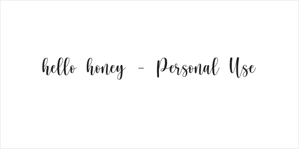 hello honey - Personal Use Logo