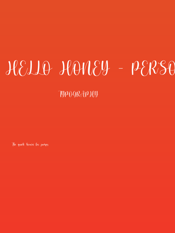 hello honey - Personal Use Poster