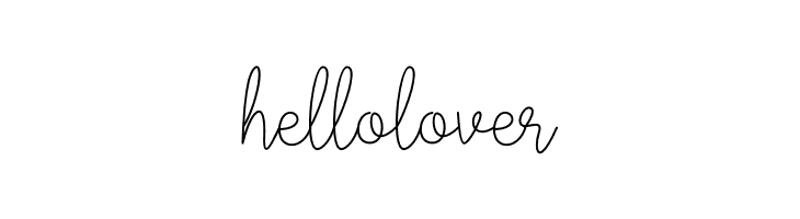hello lover  नि: शुल्क फ़ॉन्ट्स डाउनलोड
