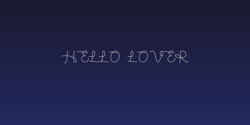 hello lover Social Header