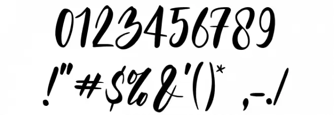 hello moms Font OTHER CHARS