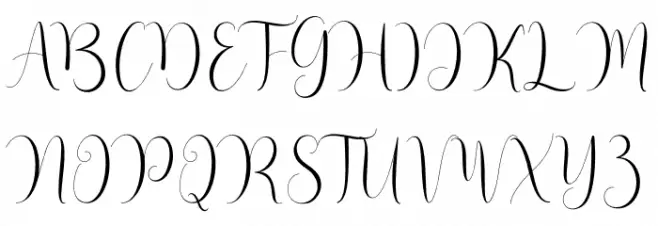 hello mother Schriftart Groß