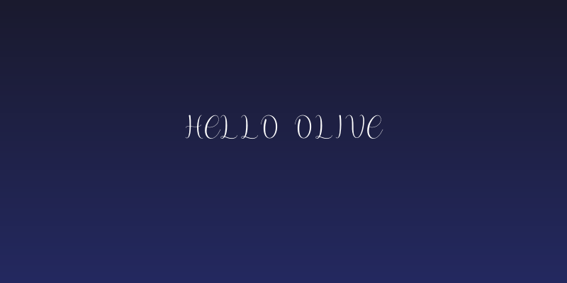 hello olive Social Header