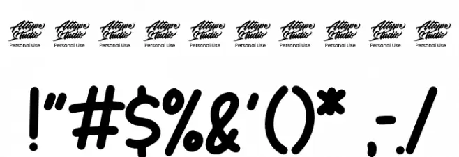 hello spider - Personal Use Font OTHER CHARS