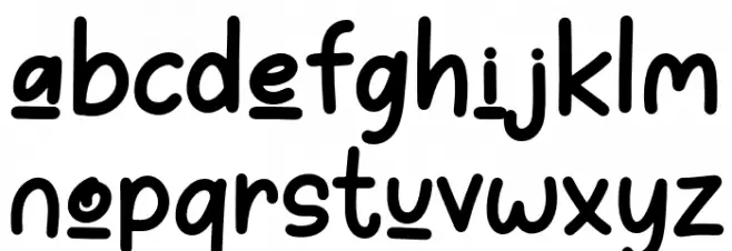 hello spider - Personal Use फ़ॉन्ट लोअरकेस