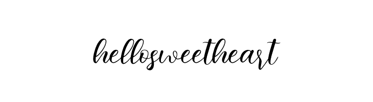 hello sweetheart  font caratteri gratis