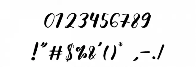 hello sweetheart Font OTHER CHARS