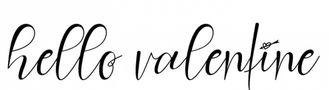 hello valentine  font caratteri gratis