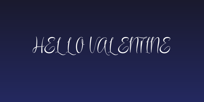 hello valentine Social Header