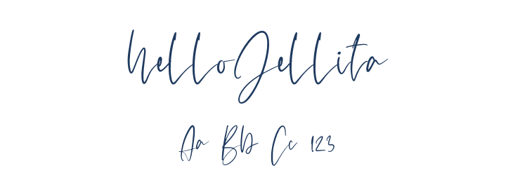 helloJellita Font Preview