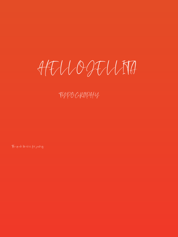 helloJellita Poster