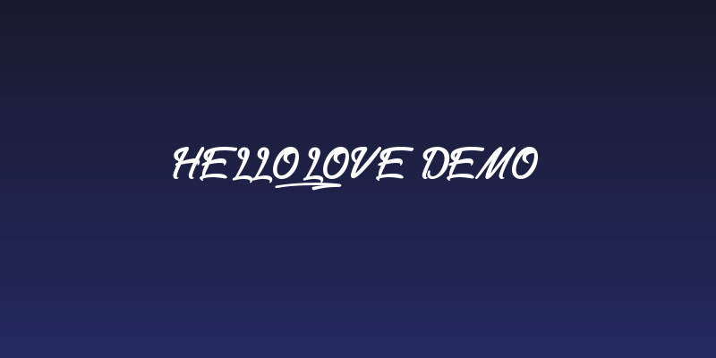hello_love demo Social Header