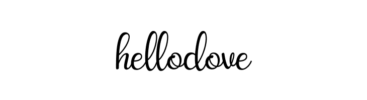 hellodove  नि: शुल्क फ़ॉन्ट्स डाउनलोड