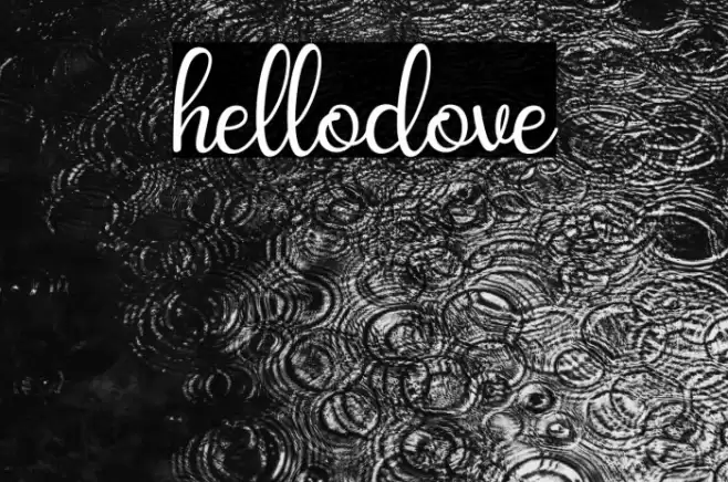 hellodove Font examples