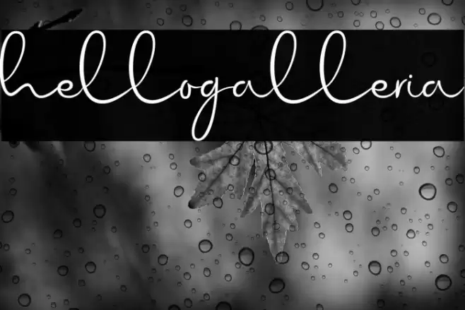 hellogalleria Font examples