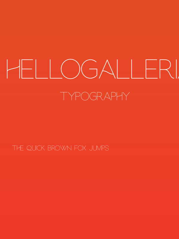 hellogalleriasans Poster