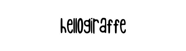 hellogiraffe  Descarca Fonturi Gratis