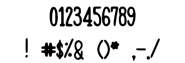 hellogiraffe Font OTHER CHARS