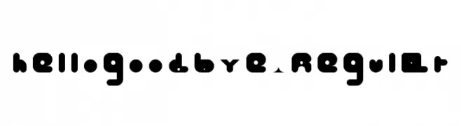 hellogoodbye Regular  Fuentes Gratis Descargar