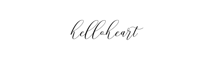 helloheart  Frei Schriftart Herunterladen