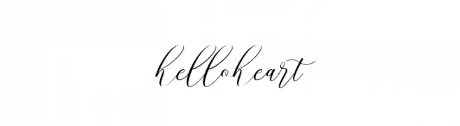 helloheart  Free Fonts Download