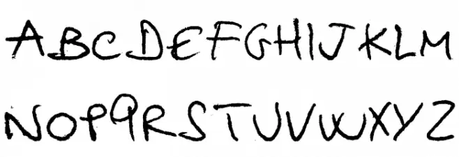 hellphabet خط أحرف صغيرة