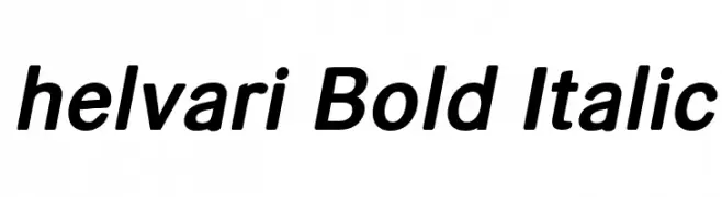 helvari Bold Italic  Скачать бесплатные шрифты