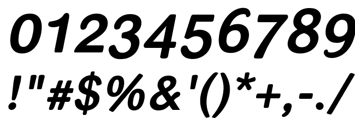 helvari Bold Italic Font OTHER CHARS