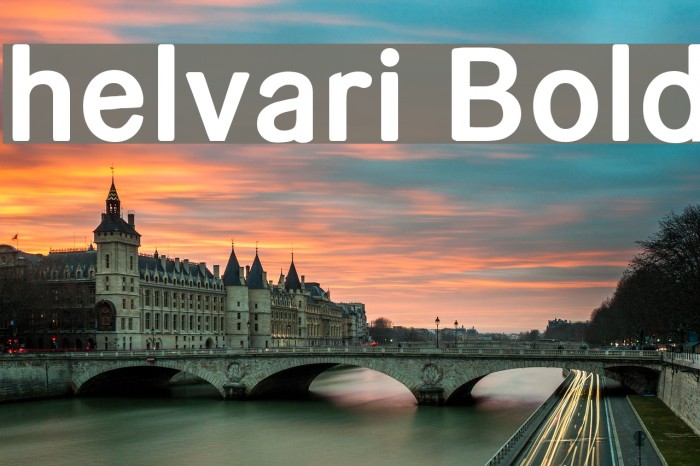helvari Bold Font examples