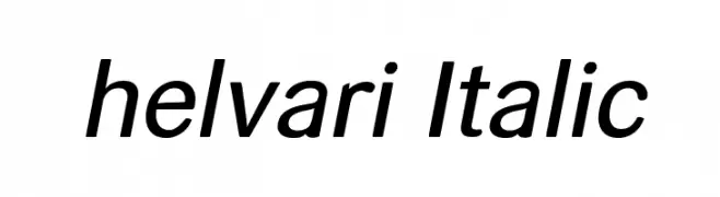 helvari Italic  Скачать бесплатные шрифты