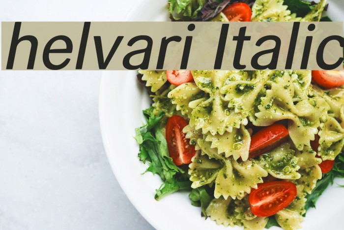 helvari Italic Font examples