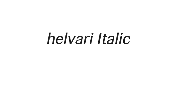 helvari Italic Logo