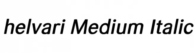 helvari Medium Italic  baixar fontes gratis