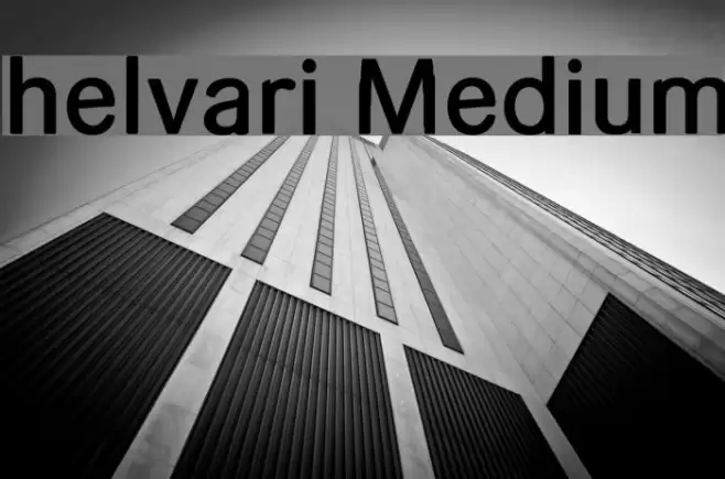 helvari Medium Font examples