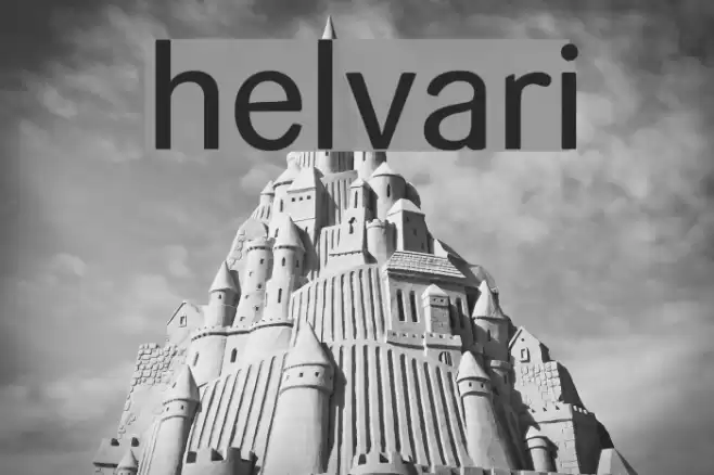helvari Font examples
