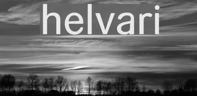 helvari Font examples