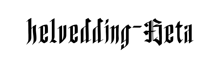 helvedding-Beta  नि: शुल्क फ़ॉन्ट्स डाउनलोड
