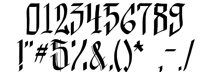helvedding-Beta Font OTHER CHARS