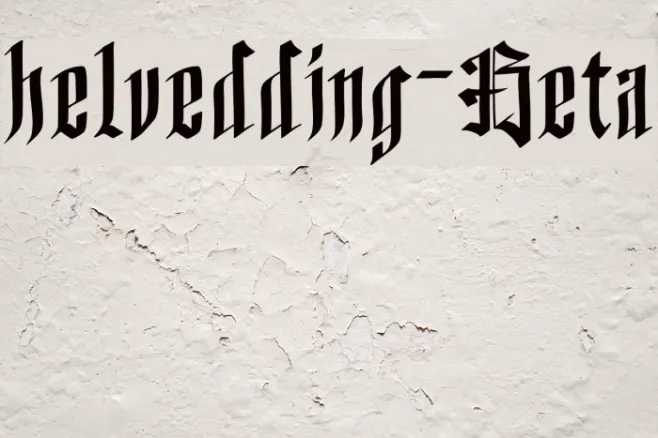 helvedding-Beta Example 1