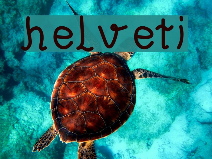 helveti Font examples