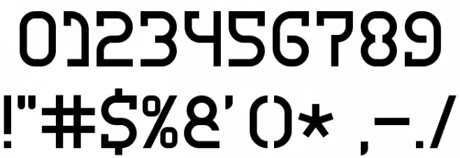 hemigraphy Regular Font OTHER CHARS