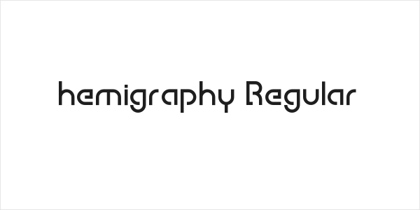 hemigraphy Regular Logo
